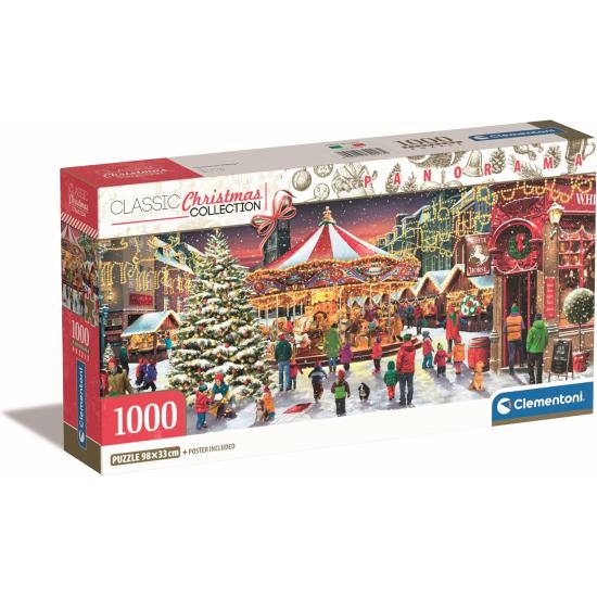 Puzzle Clementoni Panorama Weihnachtsdorf 1000 Teile