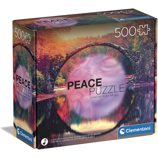 Puzzle Clementoni Friedenspuzzle Bewusste Reflexion mit 500 Teil