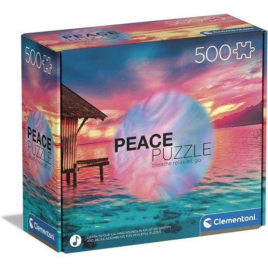 Puzzle Clementoni Peace Puzzle Live the Present 500 Teile