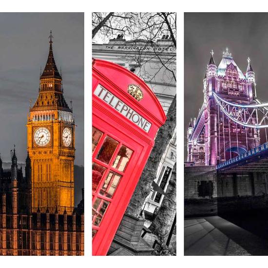 Clementoni Puzzle Pieces of London, Triptychon 3 x 500 Teile