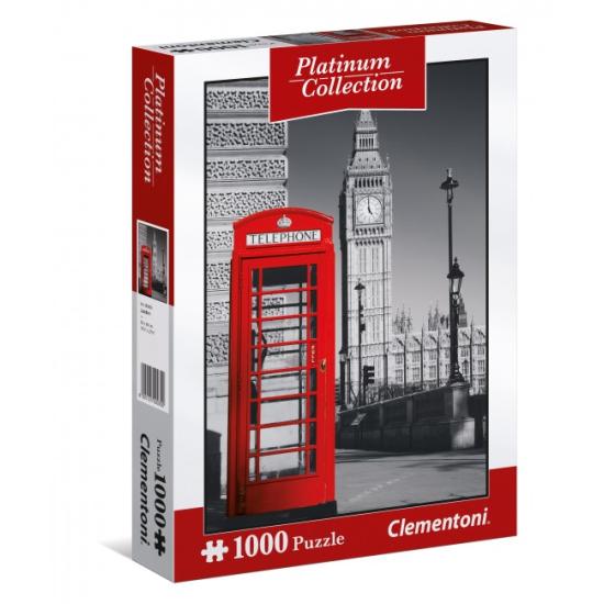 Clementoni Platinum London Telephone Booth Puzzle 1000 Teile