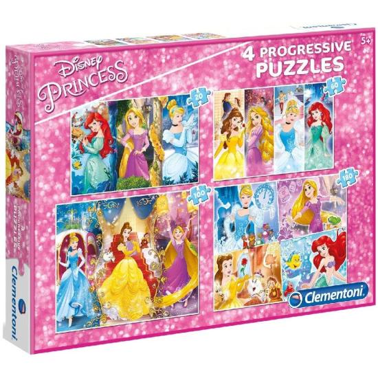Clementoni Progressives Puzzle Prinzessinnen 20-60-100-180 Teile