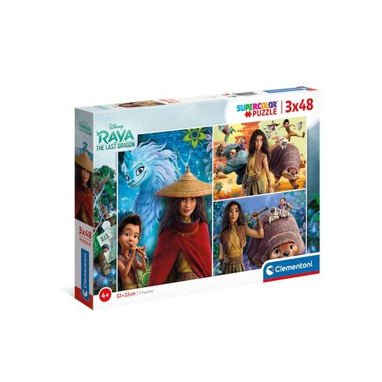 Clementoni Raya und der letzte Drache Puzzle 3 x 48 P.