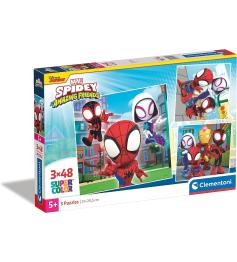 Clementoni Spidey and Amazing Friends Puzzle 3 x 48 Teile
