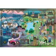 Clementoni Story Maps 101 Dalmatiner Puzzle 1000 Teile