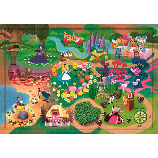 Clementoni Story Maps Alice Puzzle 1000 Teile