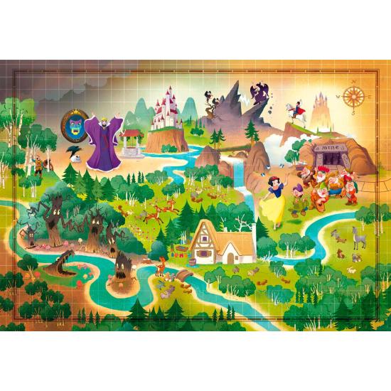 Clementoni Story Maps Schneewittchen-Puzzle 1000 Teile