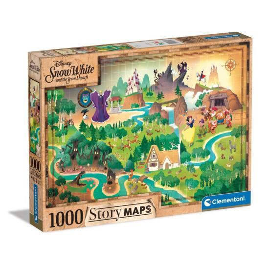 Clementoni Story Maps Schneewittchen-Puzzle 1000 Teile