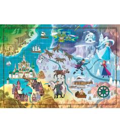 Clementoni Story Maps Frozen 1000-teiliges Puzzle