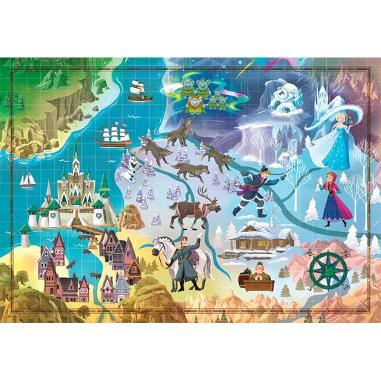 Clementoni Story Maps Frozen 1000-teiliges Puzzle