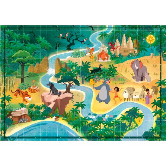 Clementoni Story Maps Dschungelbuch-Puzzle 1000 Teile