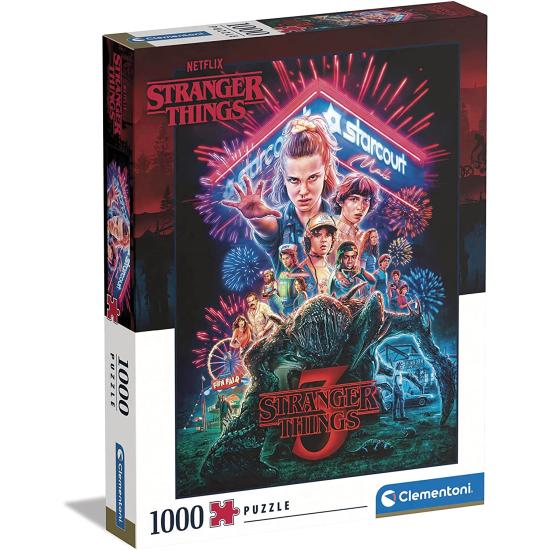 Clementoni Stranger Things 3 1000-teiliges Puzzle