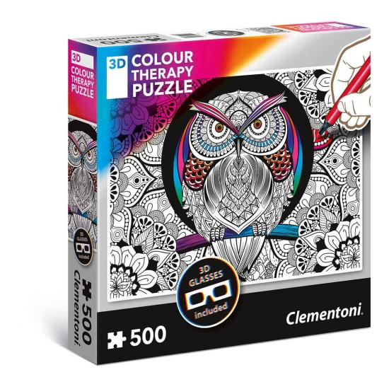 Clementoni THERAPY Die Eule 500-teiliges Puzzle