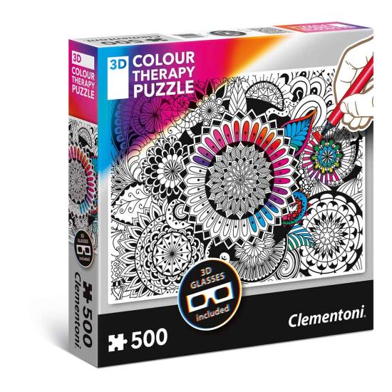 Clementoni THERAPY Mandala-Puzzle mit 500 Teilen