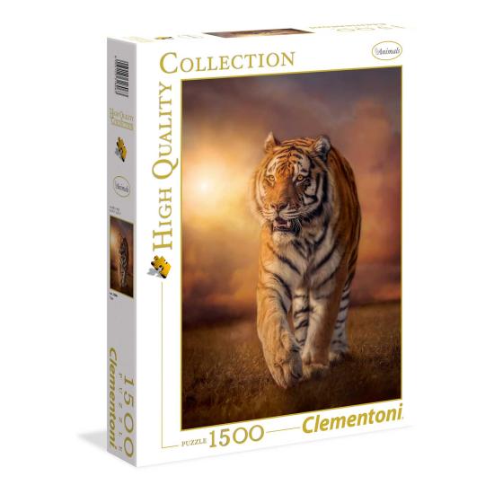 Clementoni Tiger bei Sonnenuntergang Puzzle 1500 Teile