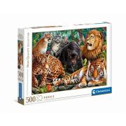 Clementoni Wildkatzen-Puzzle 500 Teile