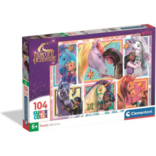 Puzzle Clementoni Unicorn Academy Einhörner 104-teiliges Puzzle Clementoni Unicorn Academy Einhörner 104-teiliges