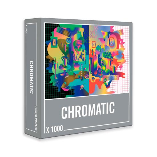 Chromatisches Moltebeeren-Puzzle mit 1000 Teilen