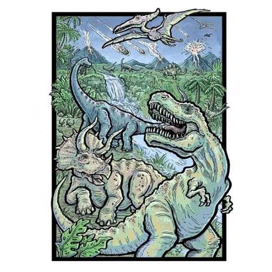 Puzzle Moltebeeren Dinosaurier Bild 3D-Effekt von 500 Teilen