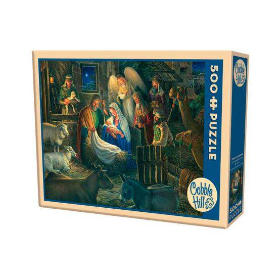 Cobble Hill Puzzle Anbetung der Könige in der Krippe, 500 Teile