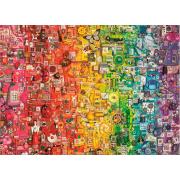 Cobble Hill buntes Regenbogenpuzzle 1000 Teile
