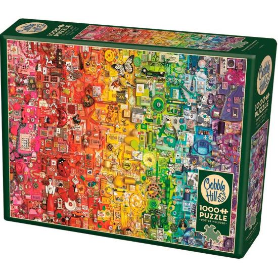 Cobble Hill buntes Regenbogenpuzzle 1000 Teile Cobble Hill buntes Regenbogenpuzzle 1000 Teile