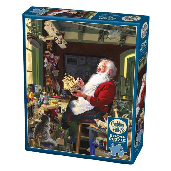 Cobble Hill Puzzle Santa's Workbench XXL mit 500 Teilen