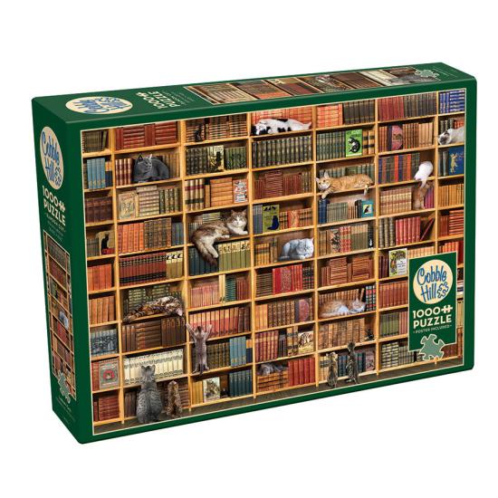 Cobble Hill Cat Library Puzzle 1000 Teile