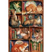 Cobble Hill 2000-teiliges Feline Library-Puzzle