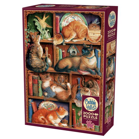 Cobble Hill 2000-teiliges Feline Library-Puzzle