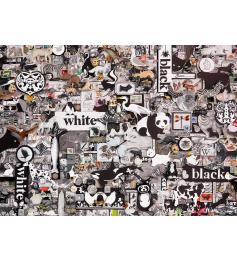 Cobble Hill Schwarz-Weiß-Puzzle: 1000-teilige Tiere
