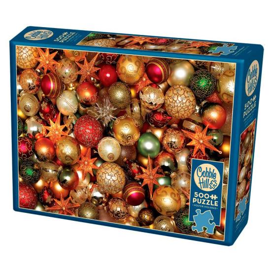 Cobble Hill Puzzle Weihnachtskugeln 500 Teile XXL