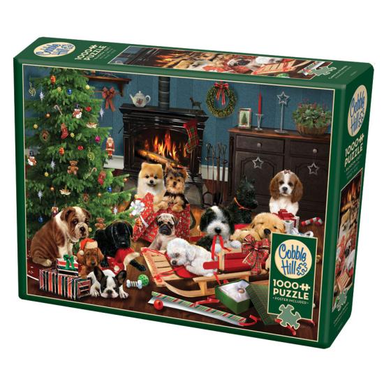Cobble Hill Weihnachtswelpen-Puzzle 1000 Teile