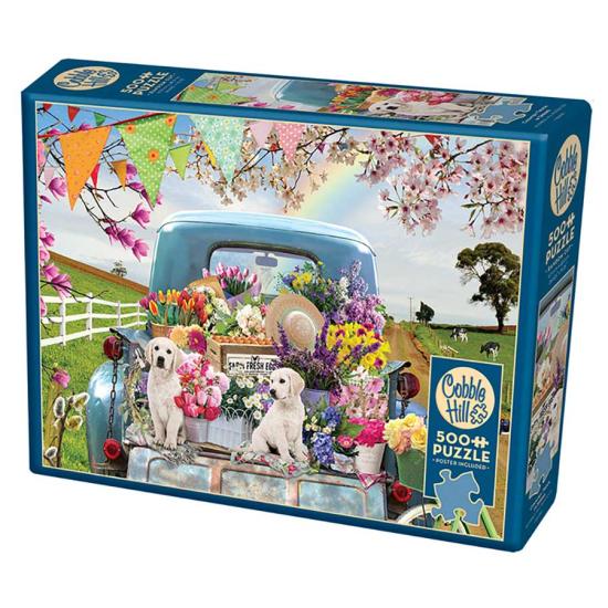 Cobble Hill Puzzle Truck im Frühling XXL 500 Teile