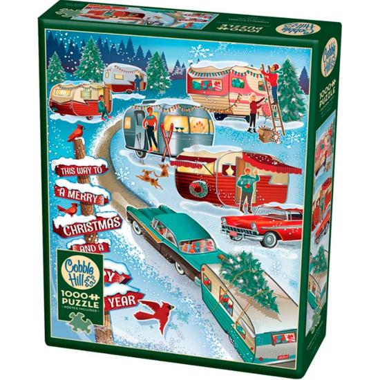Cobble Hill Christmas Campers 1000-teiliges Puzzle