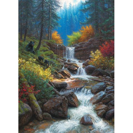 Cobble Hill Mountain Wasserfall Puzzle 1000 Teile