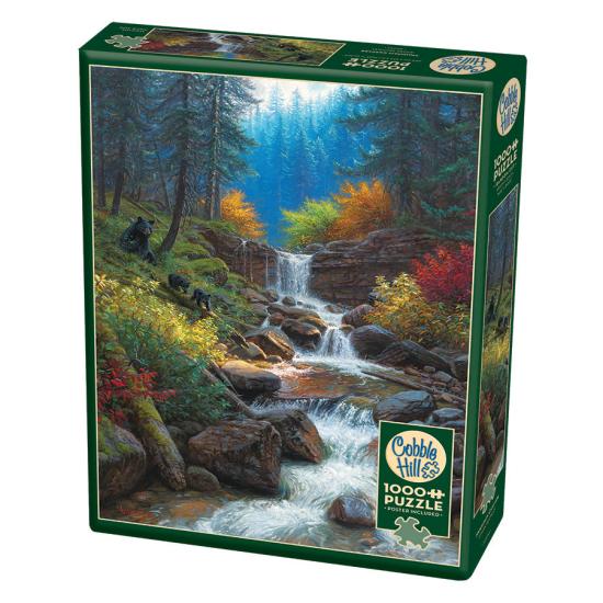 Cobble Hill Mountain Wasserfall Puzzle 1000 Teile