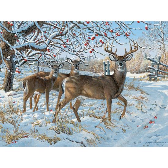 Cobble Hill Hirsch im Winter Puzzle 500 Teile XXL