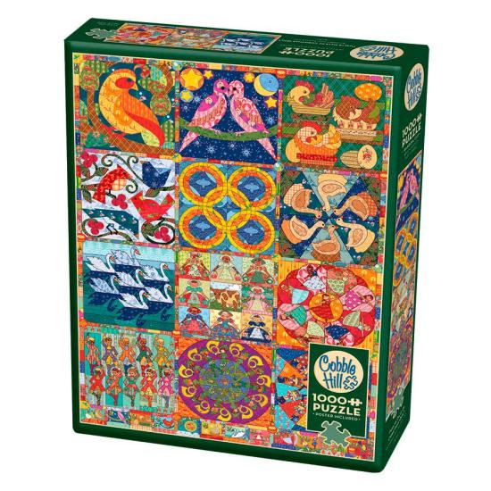 Cobble Hill Quilt Puzzle 12 Tage Weihnachten 1000 Teile