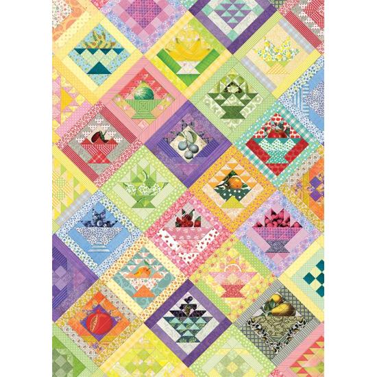 Cobble Hill 1000-teiliges Obstkorb-Quiltpuzzle