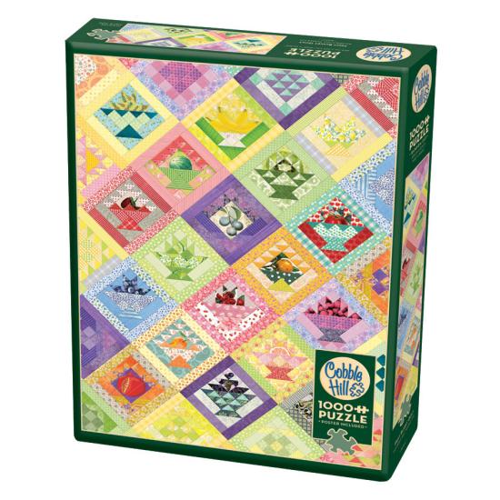 Cobble Hill 1000-teiliges Obstkorb-Quiltpuzzle
