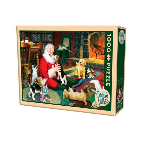 Cobble Hill Puzzle Spielen mit dem Weihnachtsmann 1000 Teile