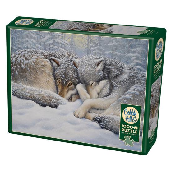 Cobble Hill Puzzle Wolfsruhe im Winter 1000 Teile