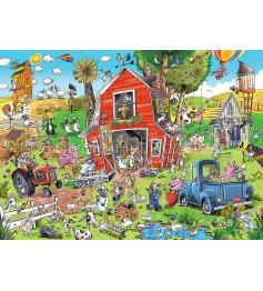 Cobble Hill DoodleTown Puzzle The Madness of the Corral XXL von