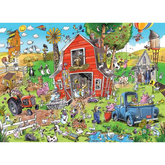 Cobble Hill DoodleTown Puzzle The Madness of the Corral XXL von