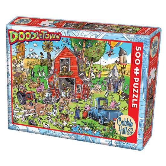 Cobble Hill DoodleTown Puzzle The Madness of the Corral XXL von