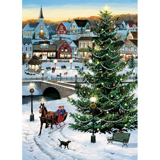 Cobble Hill XXL Weihnachtsbaum-Puzzle 500 Teile