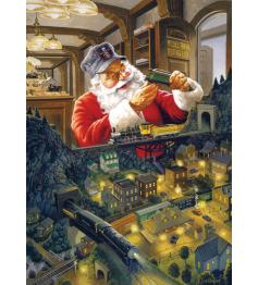 Cobble Hill Puzzle Weihnachtsmann-Eisenbahn XXL mit 500 Teilen