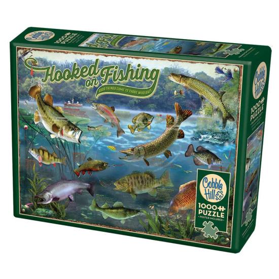 Cobble Hill Hooked on Fishing 1000-teiliges Puzzle Cobble Hill Hooked on Fishing 1000-teiliges Puzzle