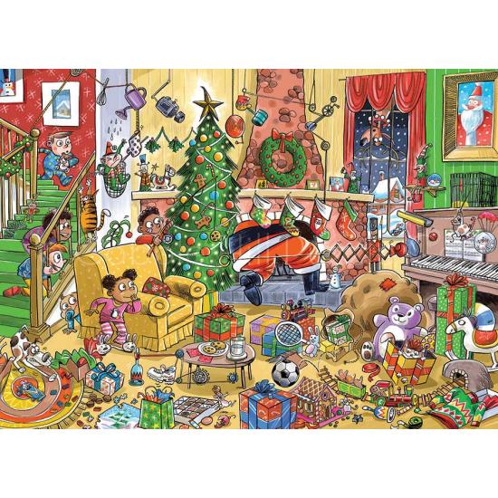 Cobble Hill Familie entdeckt den Weihnachtsmann. Puzzle mit 350